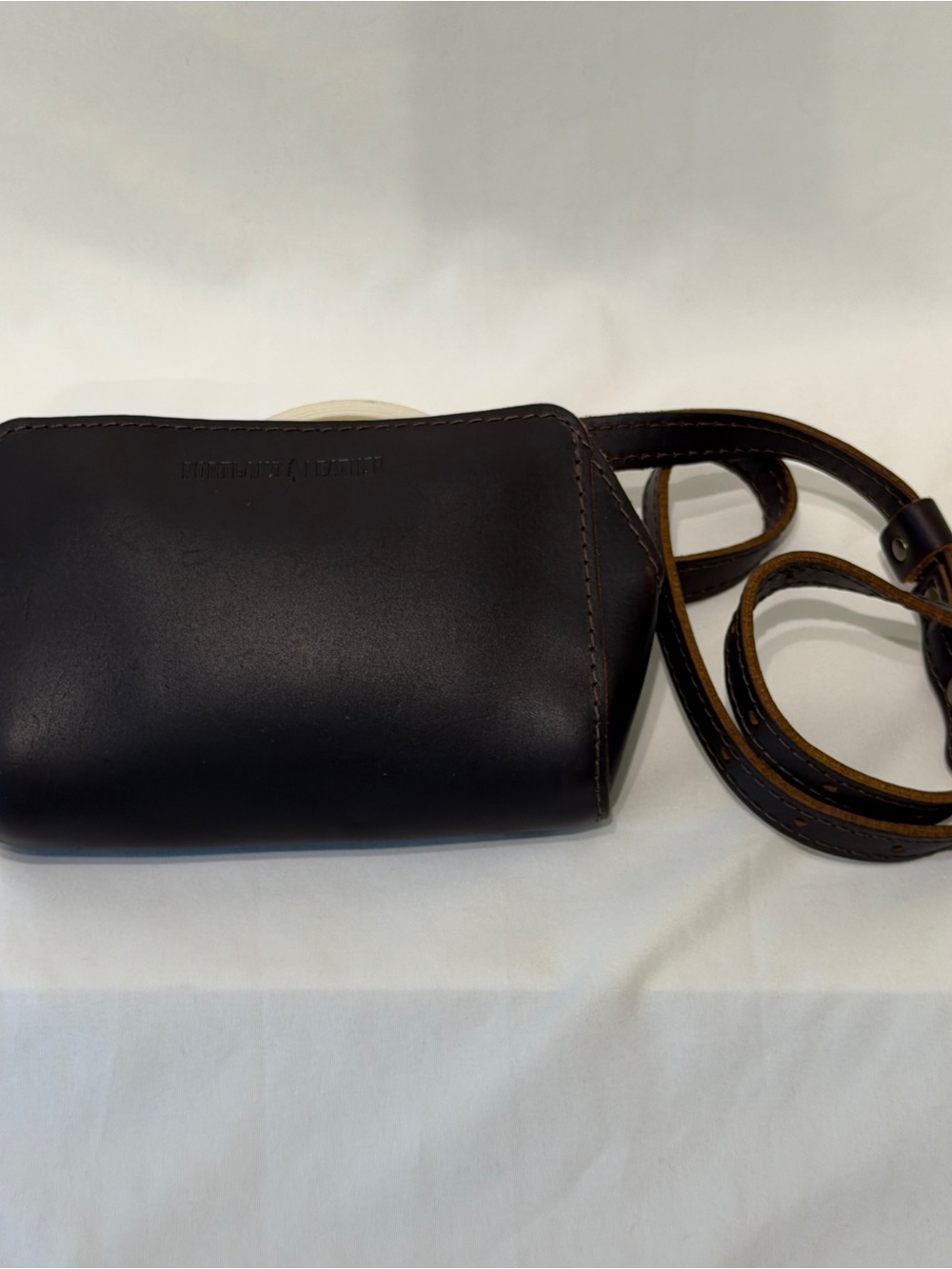 Portland Leather Dark Brown Belt Bag